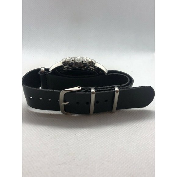 Michael Kors MK5165 Unisex Black Leather Analog Di main image 6